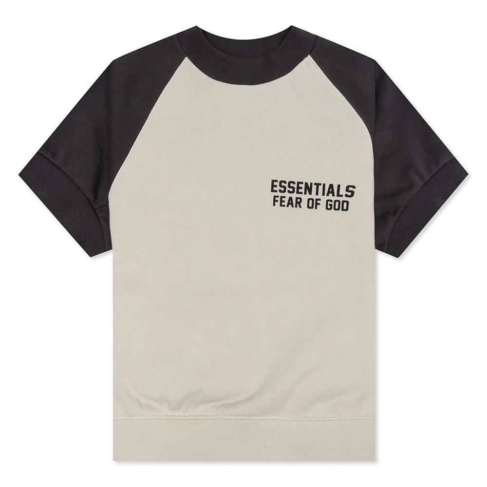 ESSENTIALS  FEAR OF GOD KID'S S/S SWEATSHIRT - WHEAT